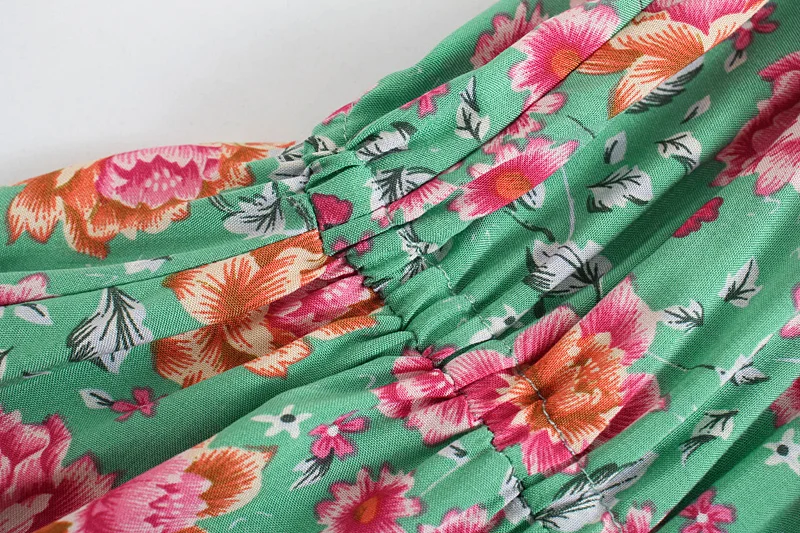 Floral Romance Boho Floral Print Maxi Dress