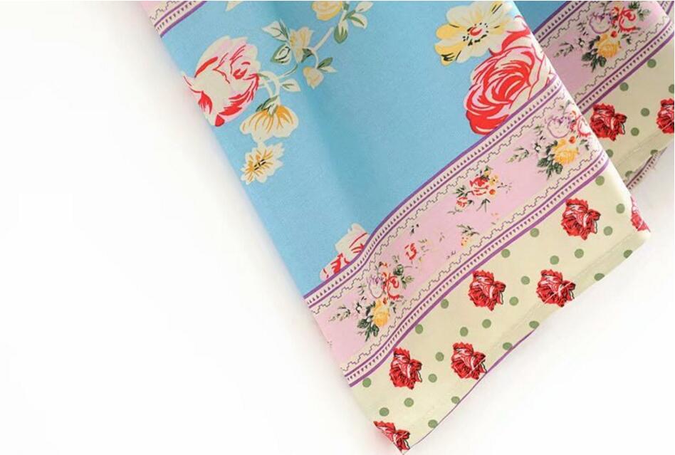 Romantic Red Boho Floral Print Maxi Dress