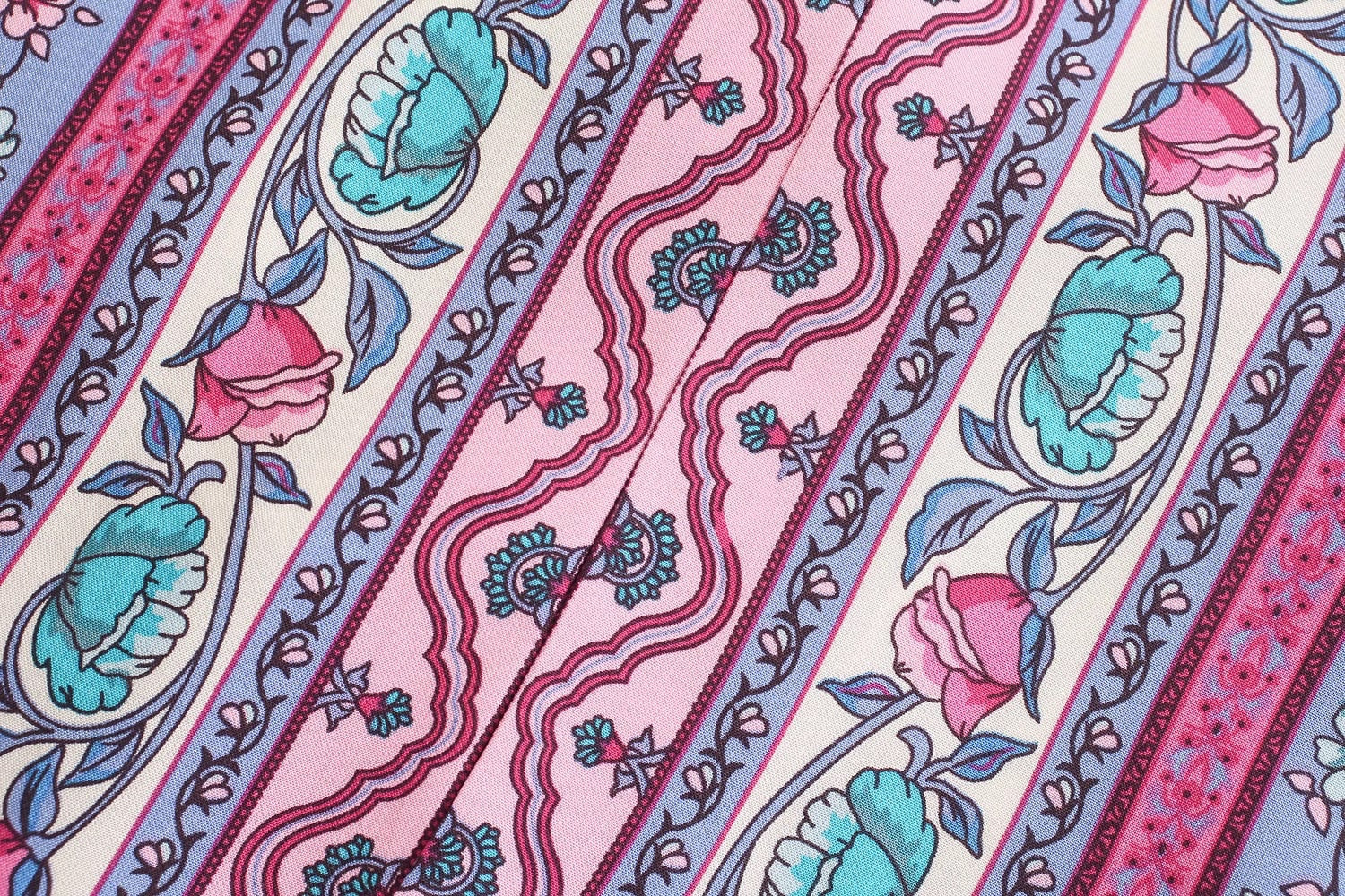 Periwinkle Rose Dream Boho Floral Print Mini Dress